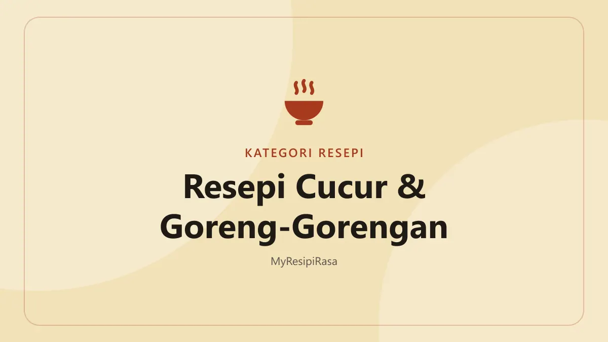 Resepi cucur rangup di MyResipiRasa: cucur udang, cucur bawang dan pisang goreng