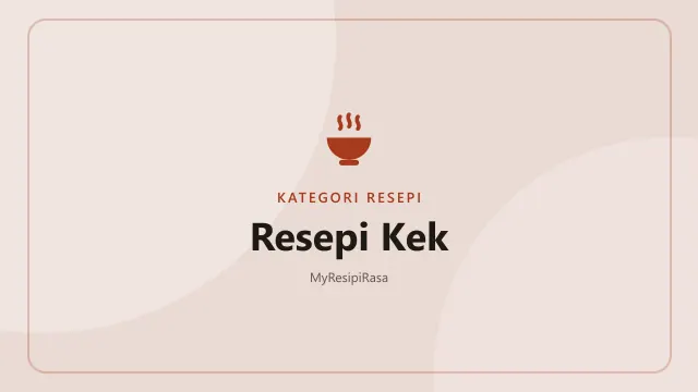 Kategori resepi kek