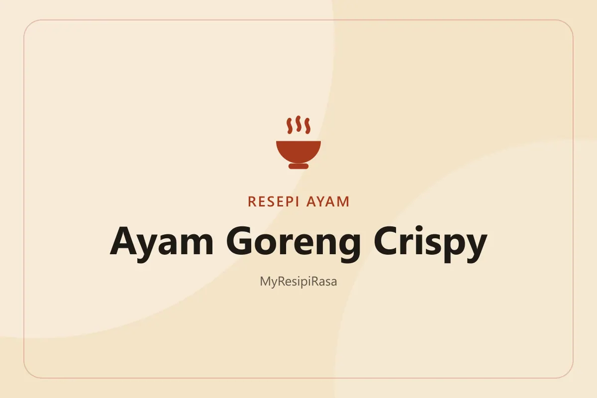 Resepi ayam goreng crispy bersalut tepung berlapis yang rangup berkerak di atas rak dawai