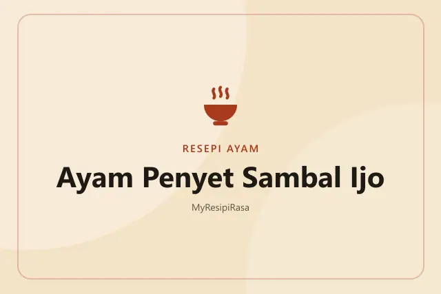 Ayam Penyet Sambal Ijo