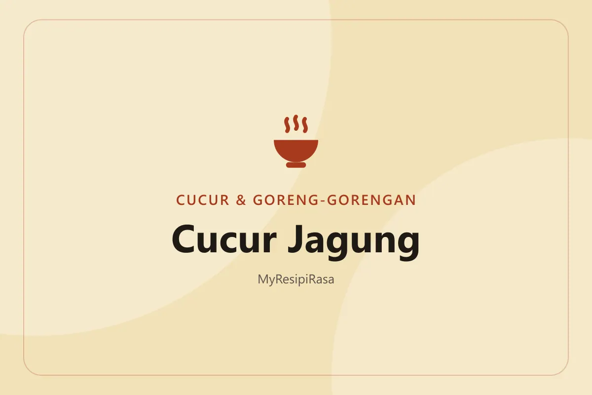 Resepi cucur jagung manis rangup keemasan dengan biji jagung kuning di atas pinggan