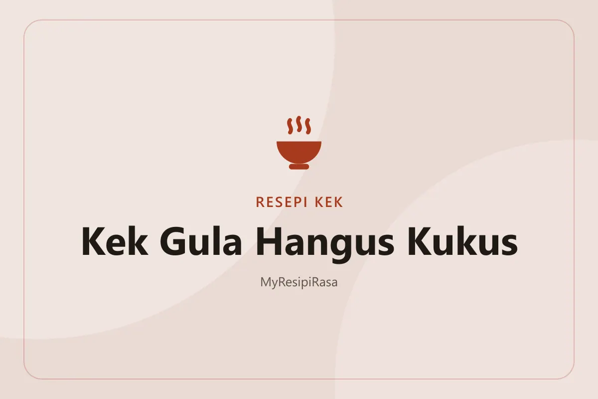 Kek gula hangus kukus dengan tekstur berlubang seperti sarang semut pada potongan kek
