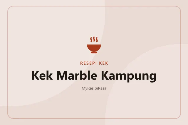 Kek Marble Kampung
