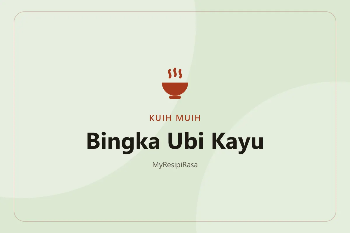 Bingka ubi kayu berkerak keemasan dipotong segi empat, menunjukkan isi kuning yang lembap