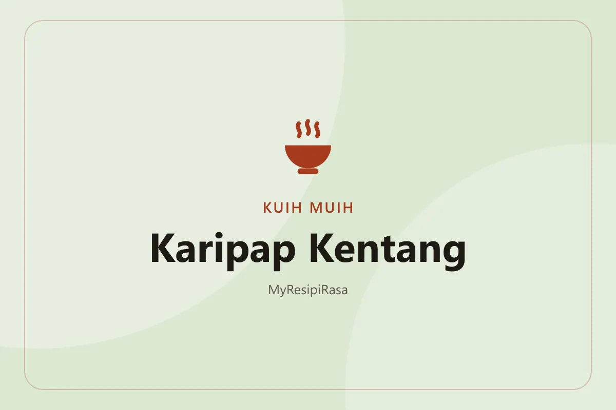 Resepi karipap kentang berkelim rangup, sebiji terbelah menunjukkan inti kentang kari