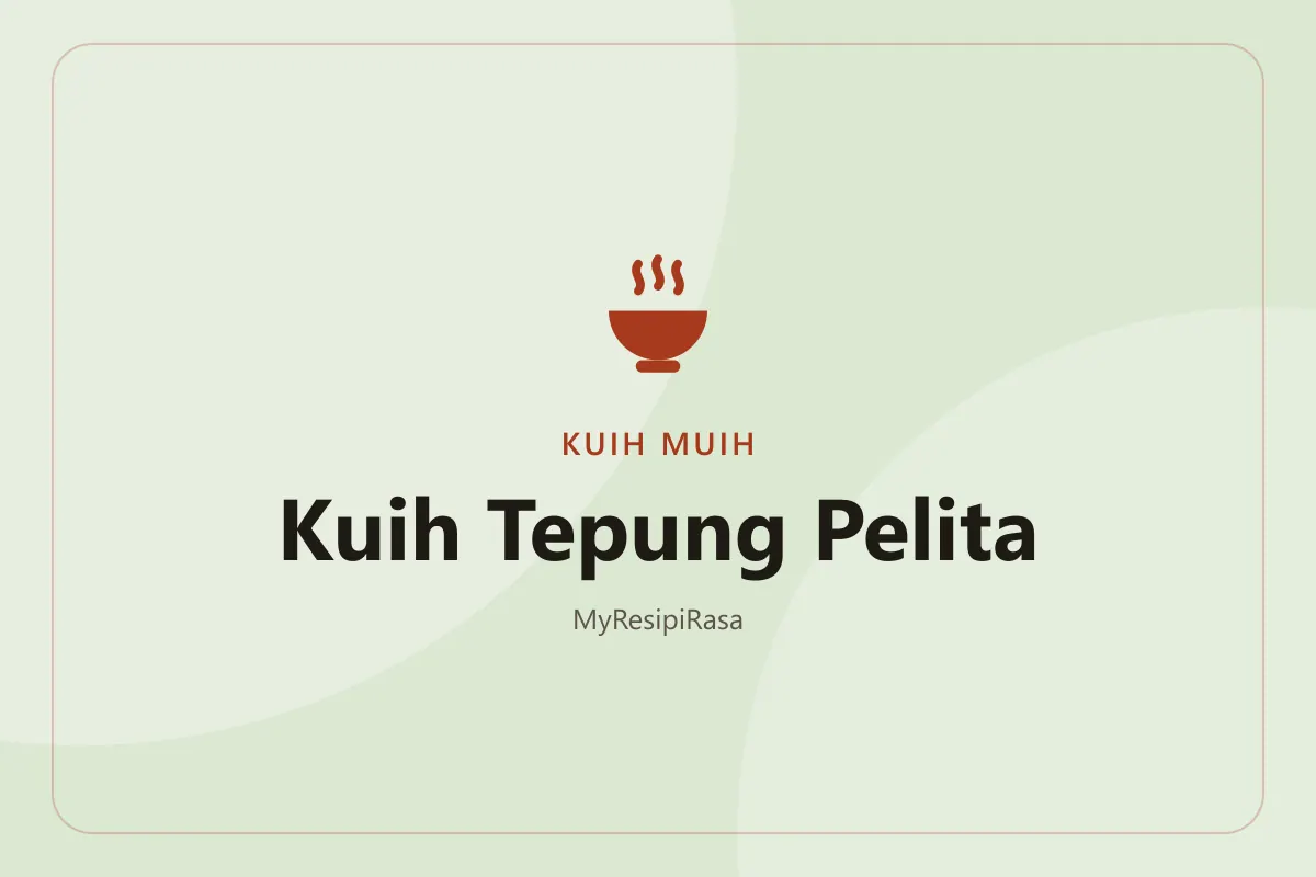 Kuih tepung pelita dalam bekas daun pisang dengan lapisan pandan hijau dan lapisan santan putih