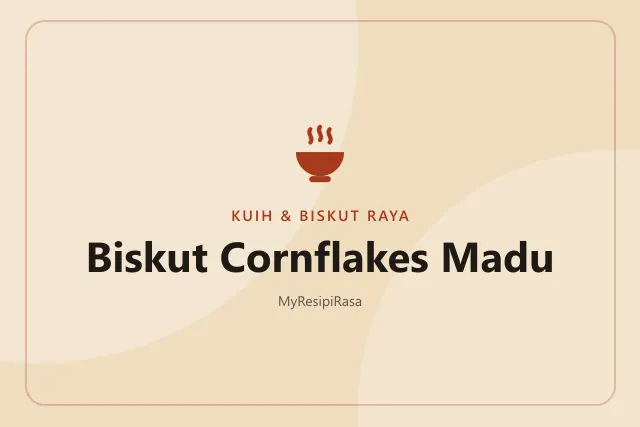 Biskut Cornflakes Madu