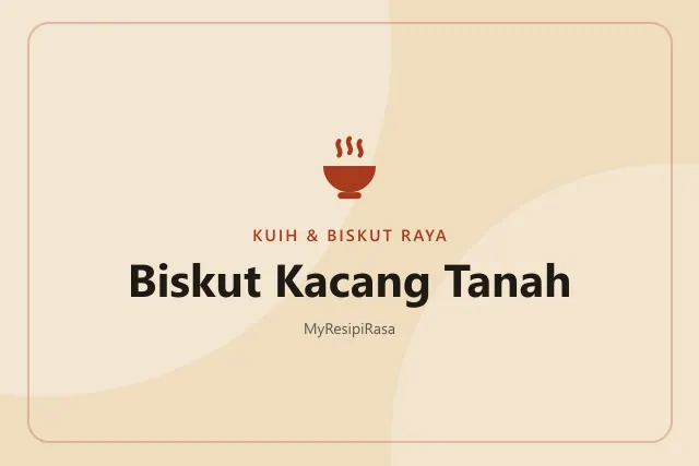 Biskut Kacang Tanah
