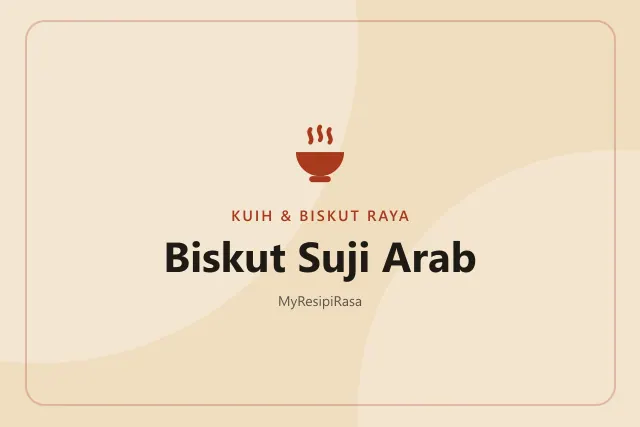 Biskut Suji Arab