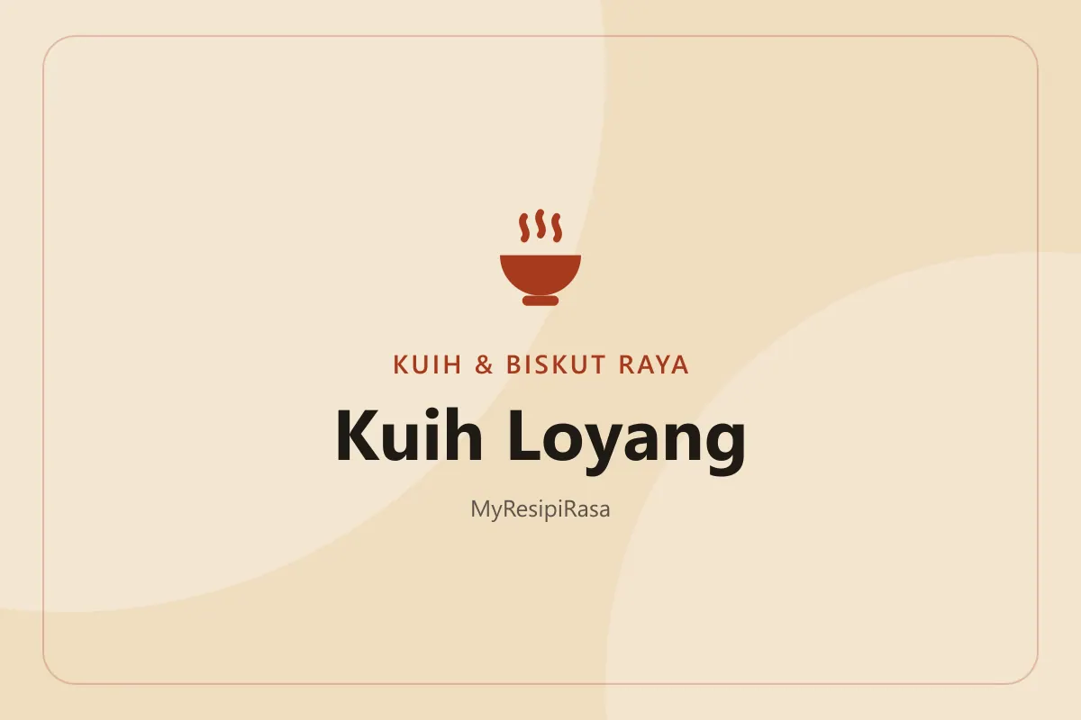 Resepi kuih loyang rangup berbentuk bunga ros keemasan di sebelah acuan loyang