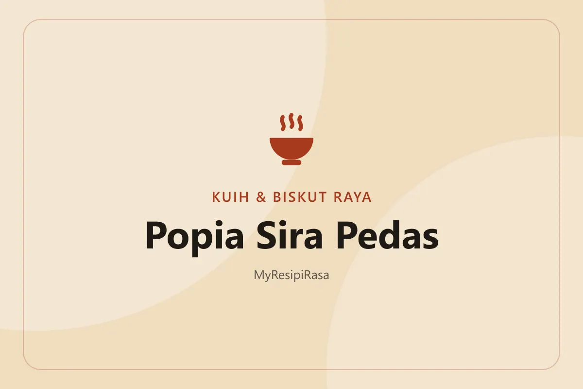Resepi popia sira pedas mini bersalut sira cili merah yang rangup di dalam balang